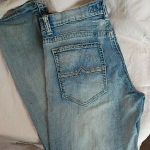 Light Blue Distressed Denim Jeans